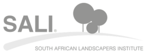South African Landscaping Institute logo in light grey and white.